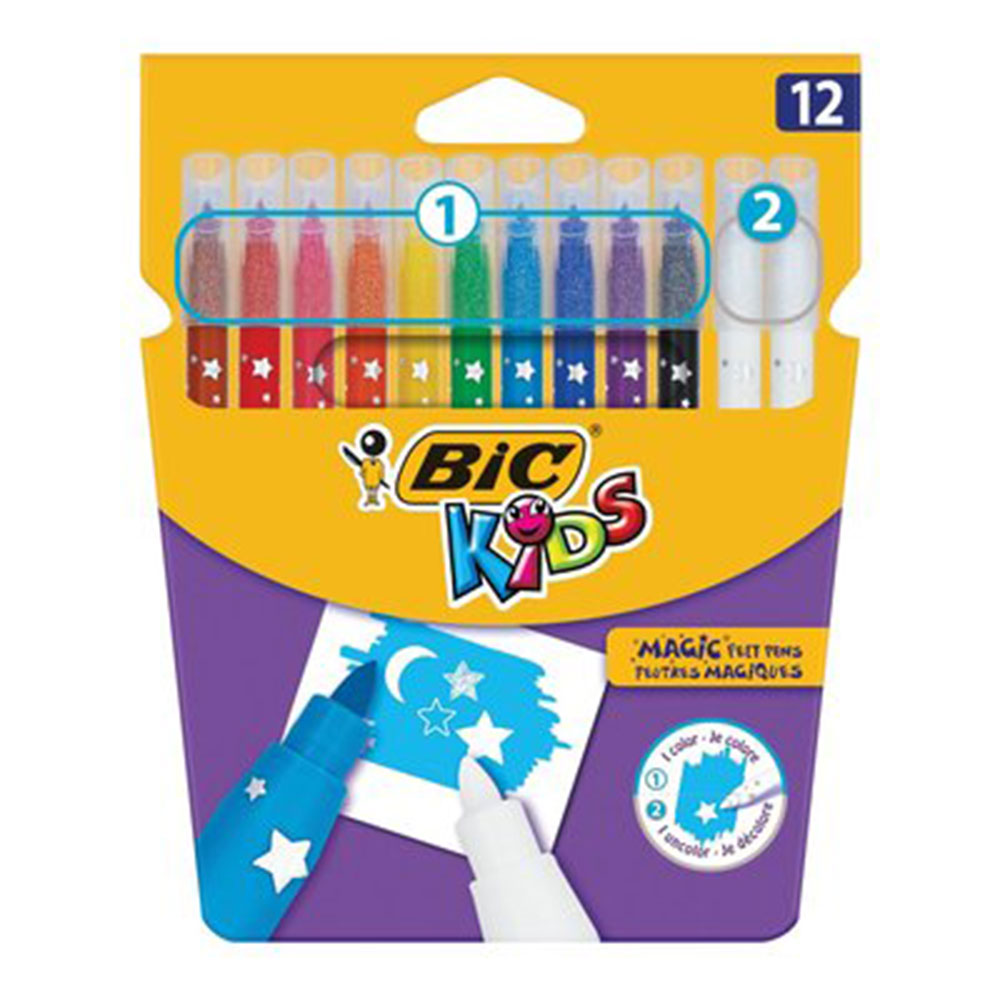 BIC Kids Fiber-tip pens XL 12-set