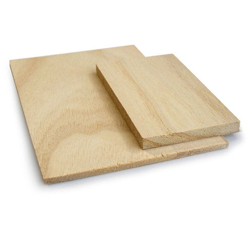 Hobby Paulownia Wood Small Sheet Pack 15pcs