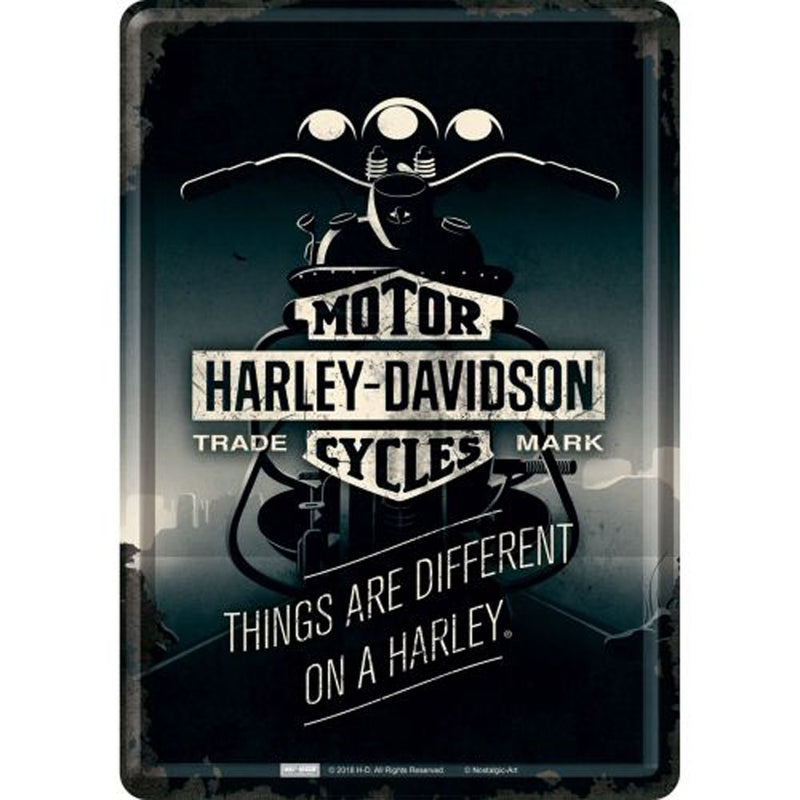 Nostalgic-Art Metal Postcard Harley-David.