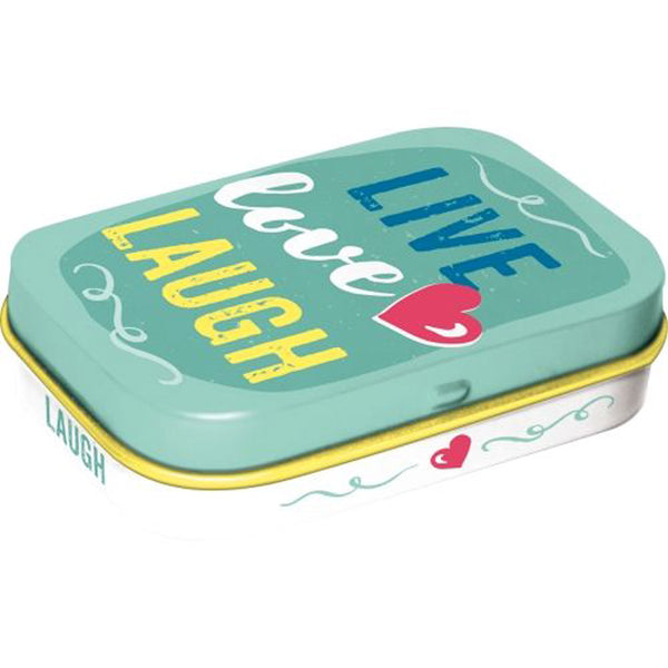 Nostalgic-Art Live Love Laugh Mint Box (4x6x2cm)