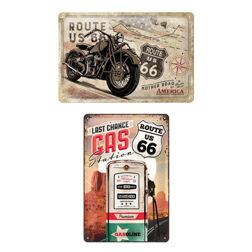 Nostalgic-Art Route 66 Medium Sign (20x30cm)