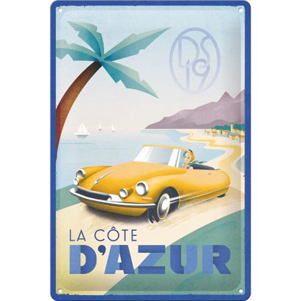 Nostalgic-Art La Cote D'Azur Medium Sign (20x30cm)