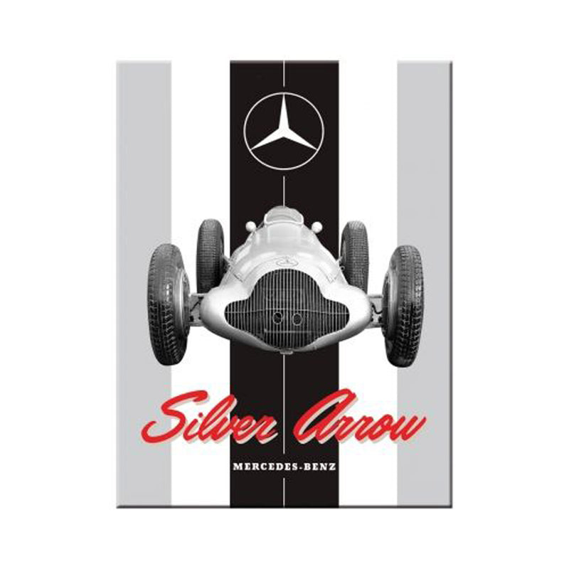 Nostalgic-Art Mercedes-Benz Silver Arrow Magnet (6x8cm)