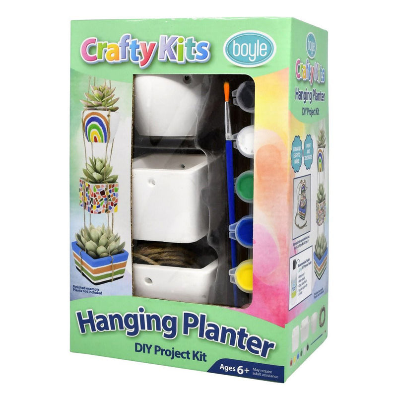 Crafty Kits Hanging Planter DIY Paint Kit