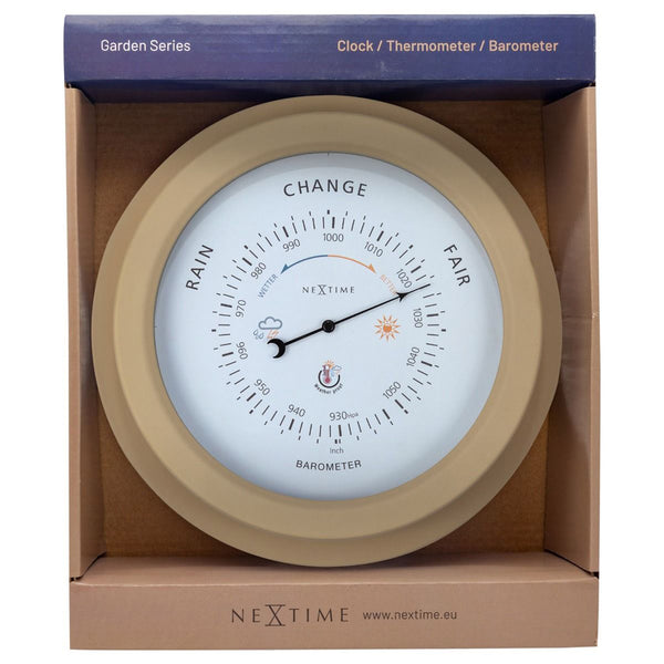 NeXtime Orchid Outdoor Barometer 22cm (Brown)