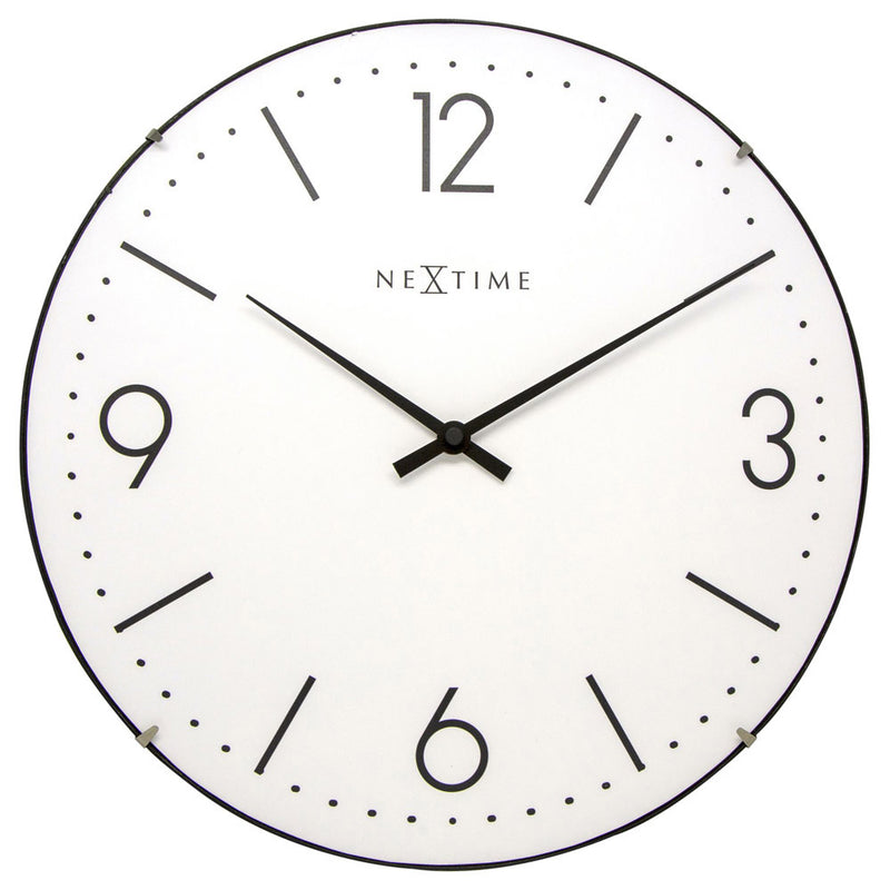 NeXtime Basic Dome Hanging Analogue Wall Clock 35cm