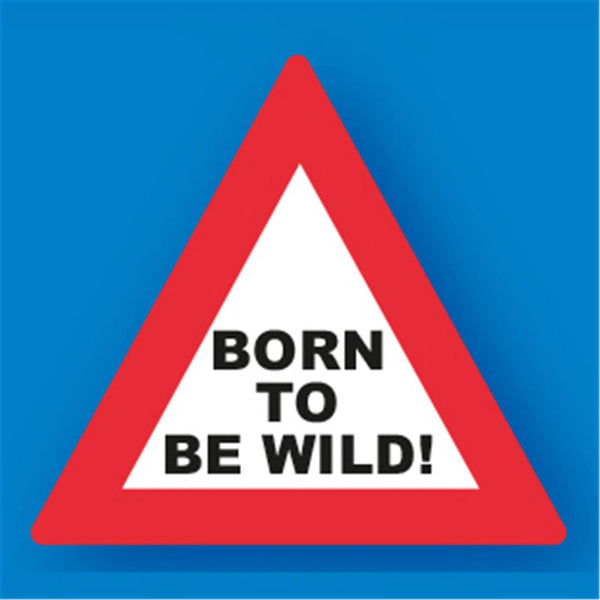 Born to be Wild Metal Traffic Sign