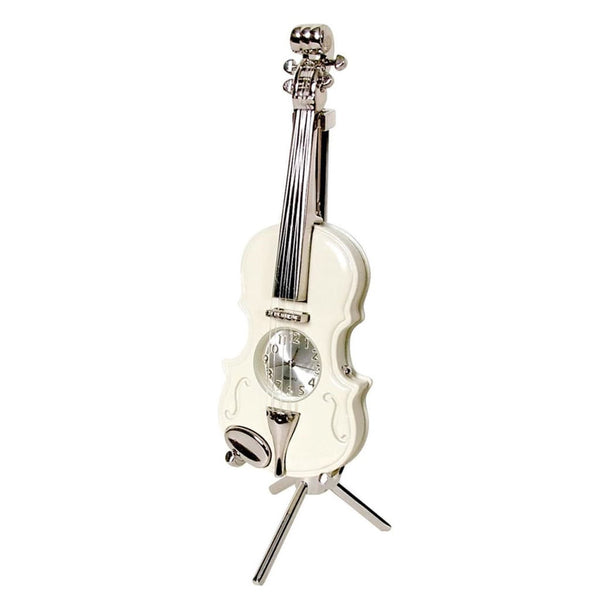 Violin Design Clock (Cream)