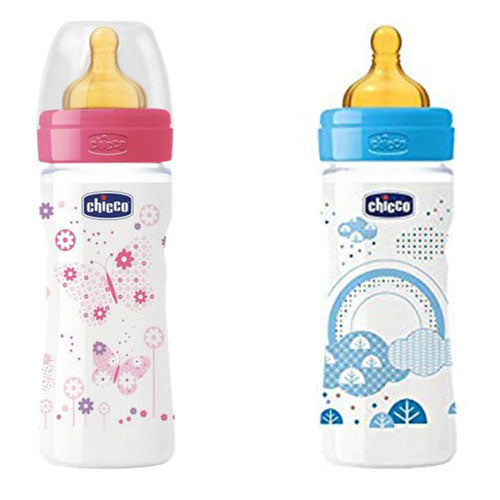 Chicco Well-Being Latex Teat Bottle 2 Months+ 250mL