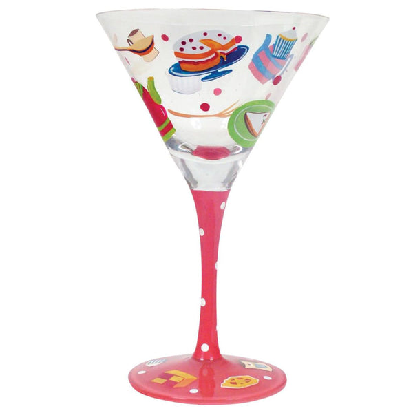 So Sweet Hand-Painted Martini Glass