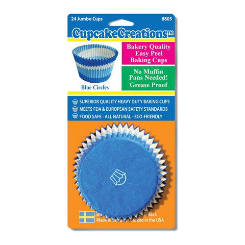 Jumbo Circle Cupcake Cups 24pk