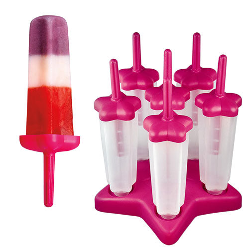 Appetito Star Ice Pop Mould (Set of 6)