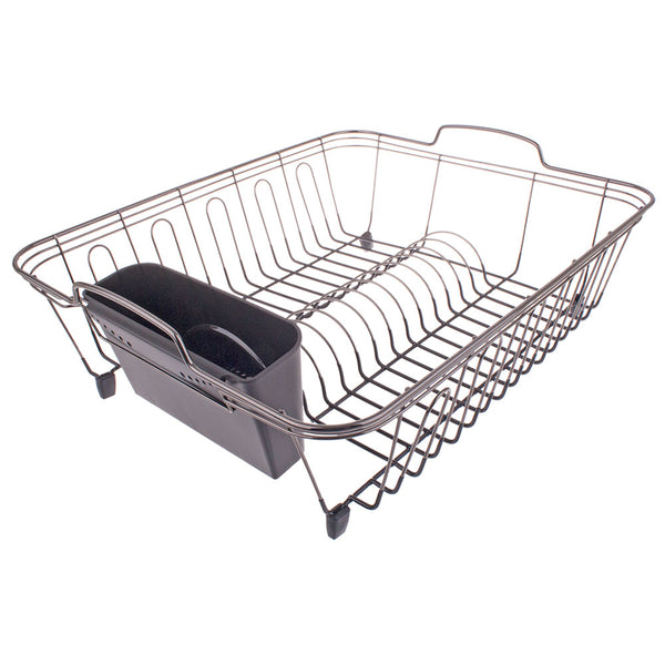 D.Line Nickel PVC Dish Rack (Black)