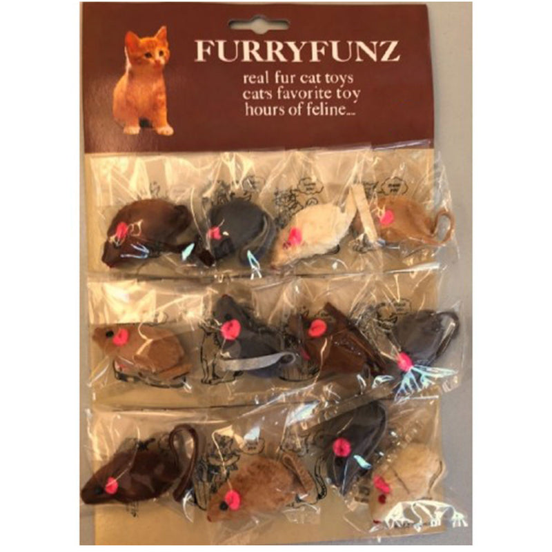 Card Small fur Mouse 12 pcs