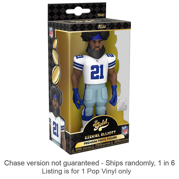 NFL: Cowboys Ezekiel Elliott 5" Vnyl Gold Chase Ships 1 in 6