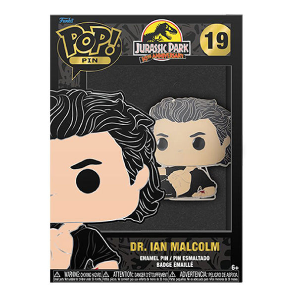 Jurassic Park Dr. Ian Malcolm 4" Enamel Pop! Pin