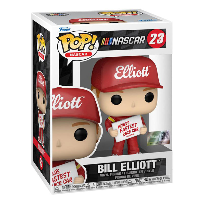 Nascar Bill Elliott holding Fastest Race Car Sign Pop! Vinyl