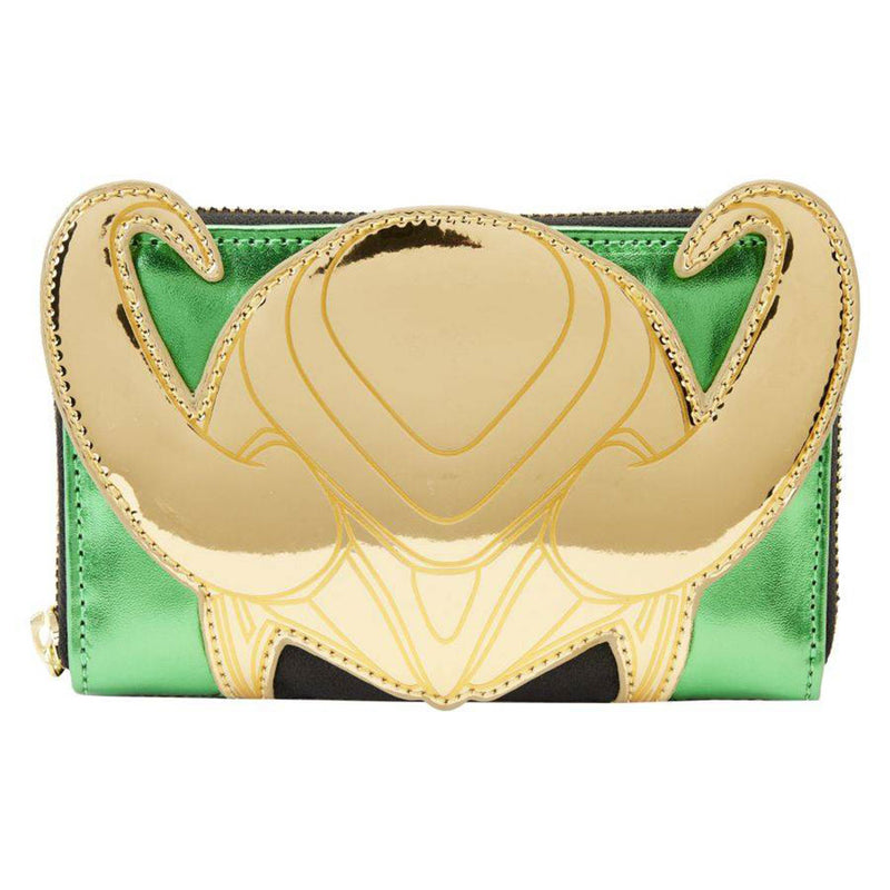 Marvel Comics Loki Metallic Zip Around Wallet