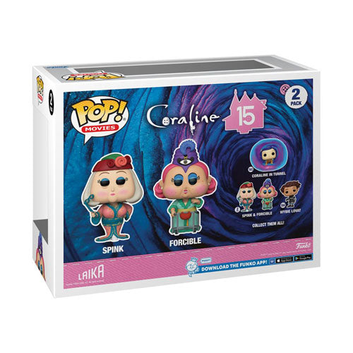 Coraline: 15th Anniv Spink & Forcible Pop! Vinyl 2-Pack