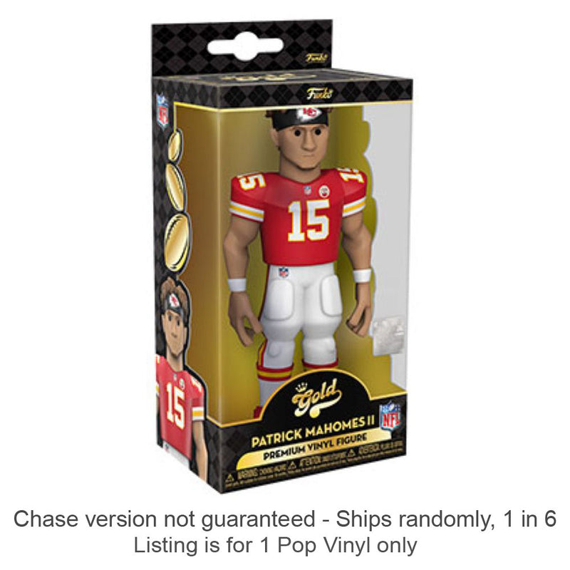 NFL Patrick Mahomes Vinyl Gold Chase Ships 1 in 6