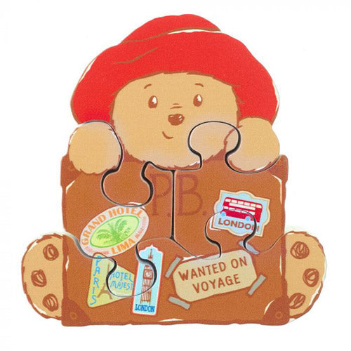 Wooden Puzzle Paddington with Suitcase