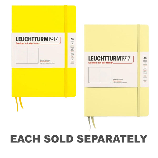 Leuchtturm Hardcover Plain Notebook A5 (Yellow)