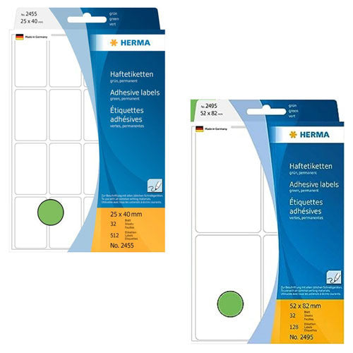 Herma Multi-Purpose Colored Labels (Green)