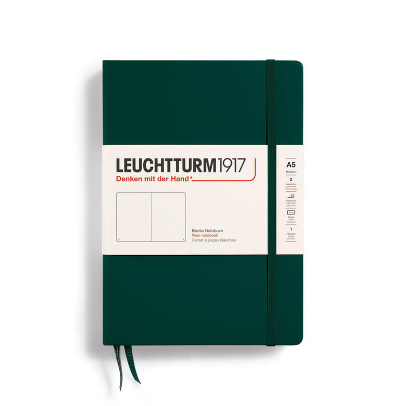 Leuchtturm Hardcover Plain Notebook A5 (Green)