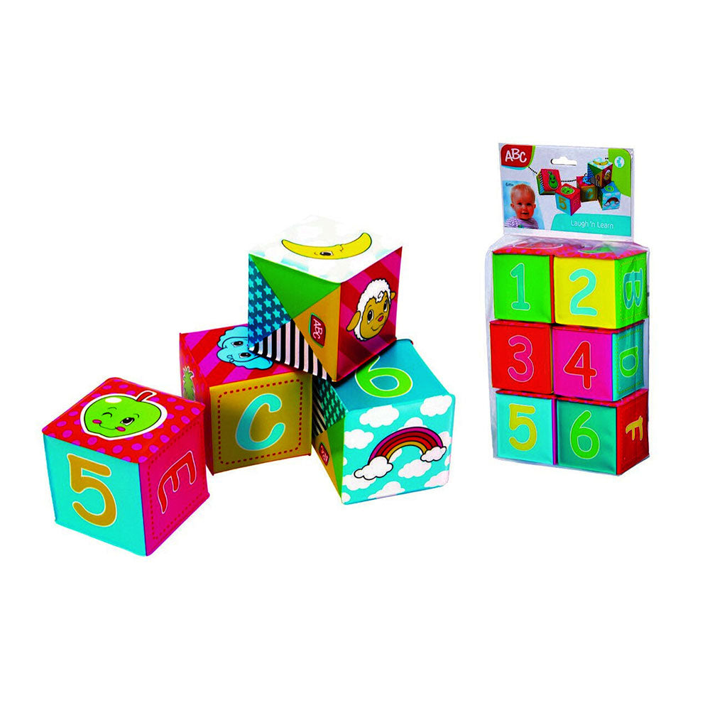 ABC Soft Stacking Blocks Pack of 6 HisGifts