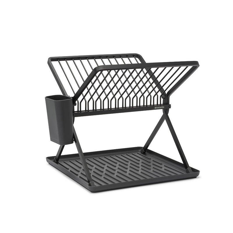 Brabantia Foldable Dish Drying Rack (Dark Gray)