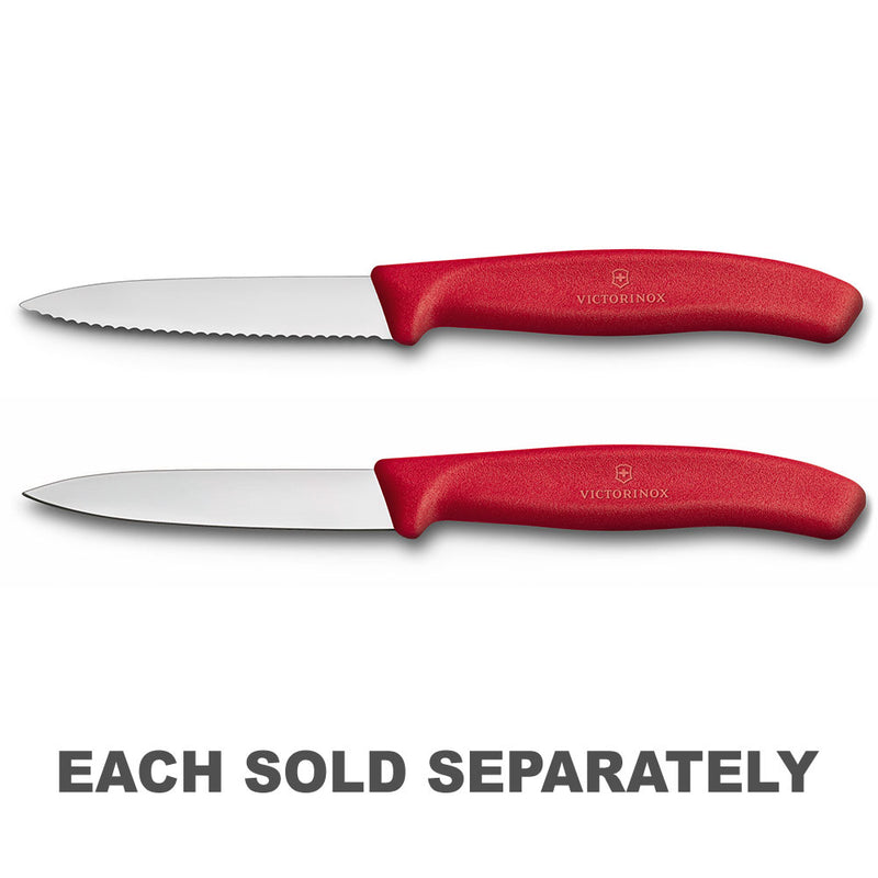 Victorinox Vegetable Pointed Paring Knife 8cm (Red)