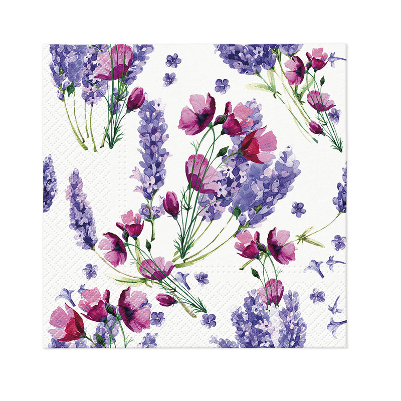 Paw Flower Printed Lunch Napkin 33cm