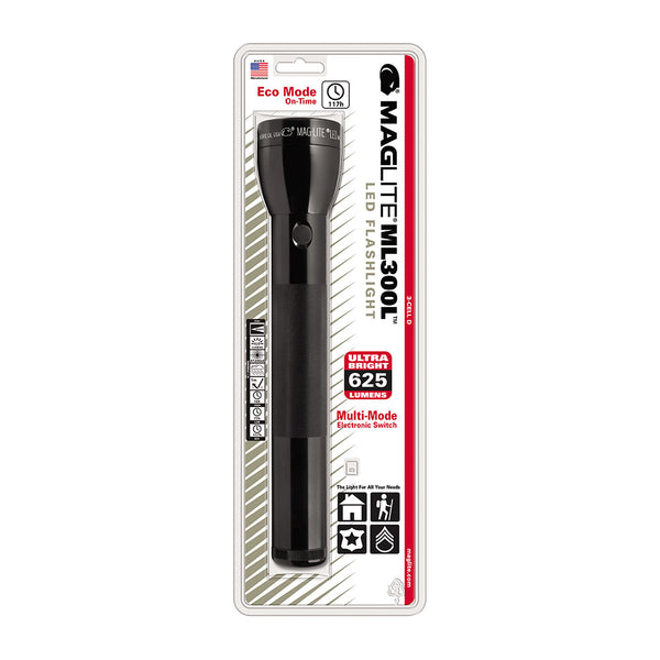 Maglite Ml300L-S3016 LED Torch (Black)