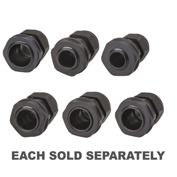 IP68 Waterproof Cable Glands Black 2pcs