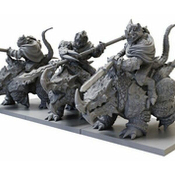 Kings of War Rhinosaur Cavalry Regiment Miniature