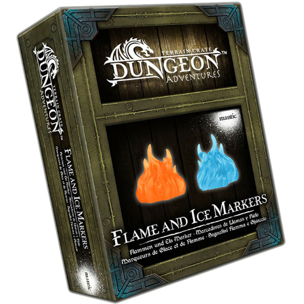 Terraincrate Dungeon Adventures Flame and Ice Markers