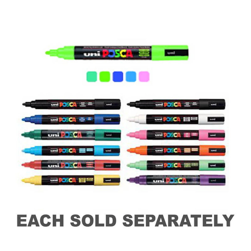 Uni Posca Bullet Tip Markers (12pk)