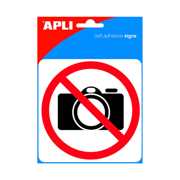 Self-Adhesive No Photography Sign