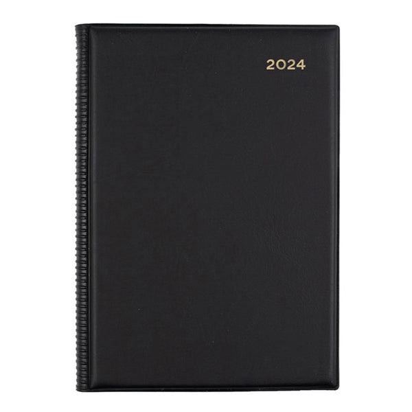 Collins Debden Belmont A5 2DTP 2024 Diary (Black)