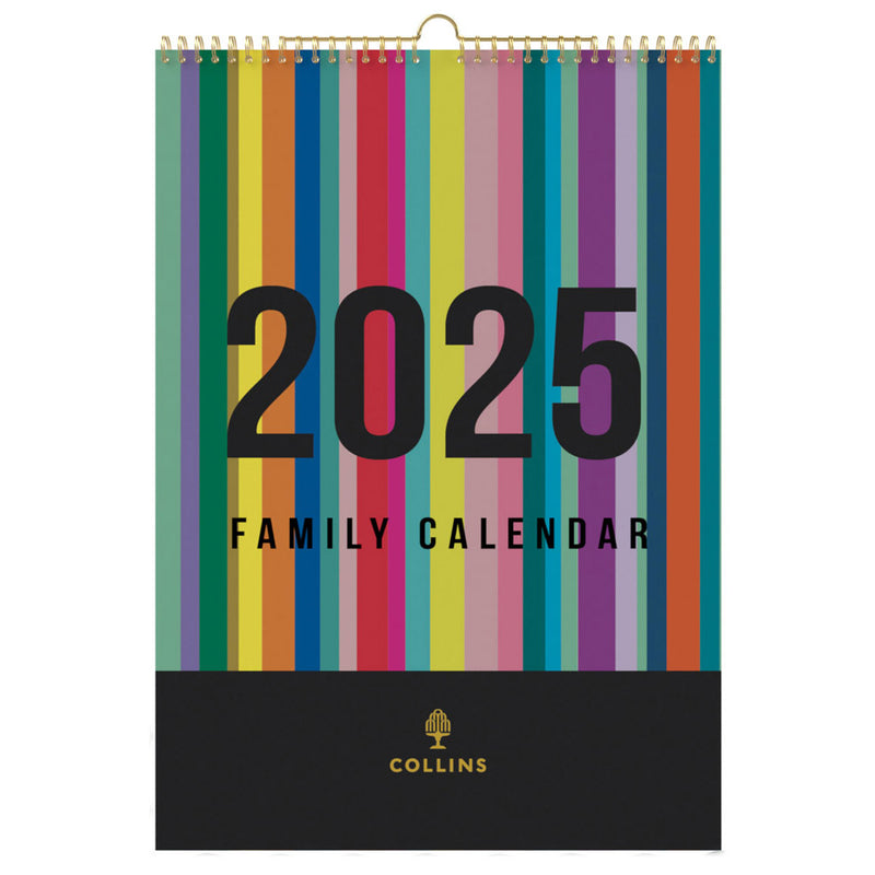 Collins Edge A3 Month to View 2025 Wall Calendar