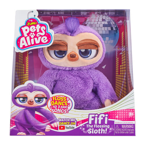 Zuru Pets Alive Fifi Flossing Sloth