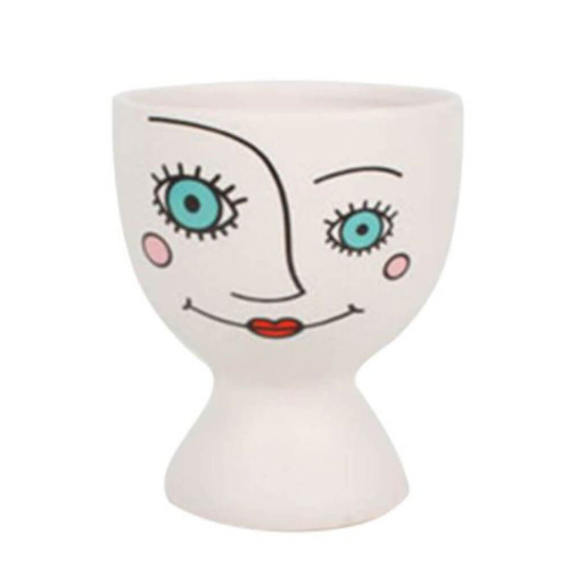 Lulu Dolomite Face Planter Pot (20x17cm)