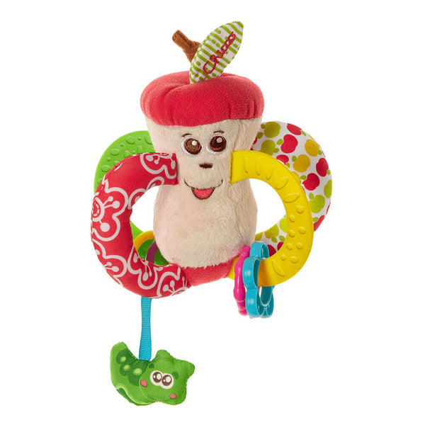 Chicco Toy Easy To Grip Apple Textile Plush Rattle