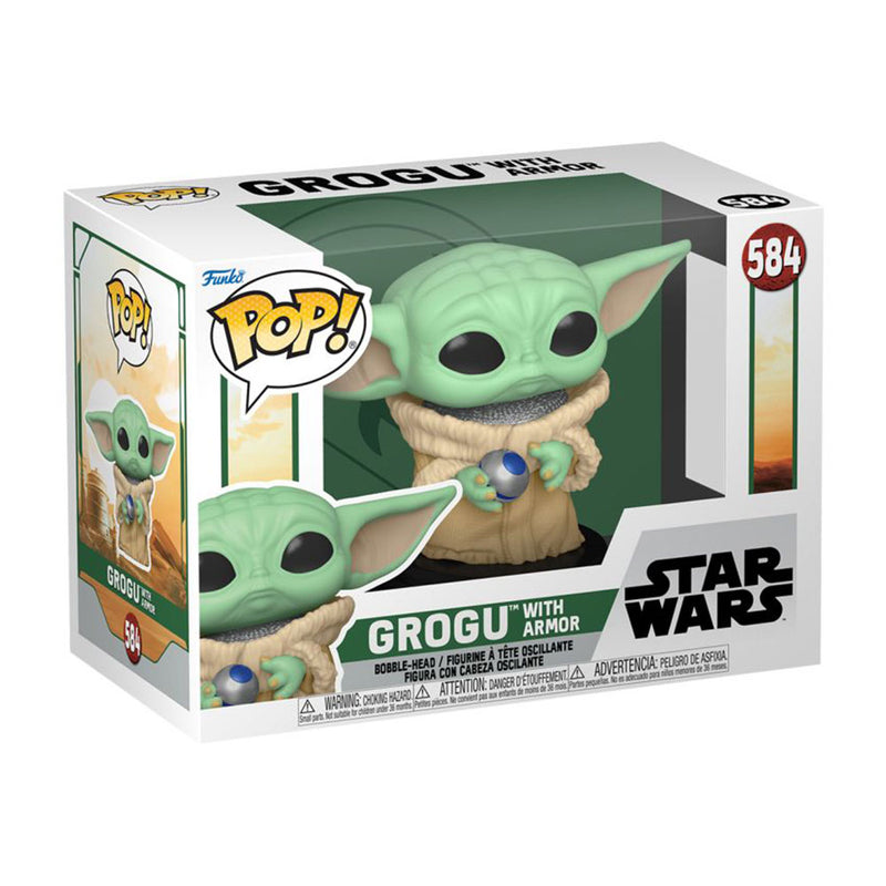 Star Wars: Book of Boba Fett Grogu with Armor Pop! Vinyl