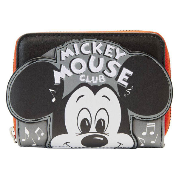 Disney 100th Mickey Mouse Club Zip Around Purse