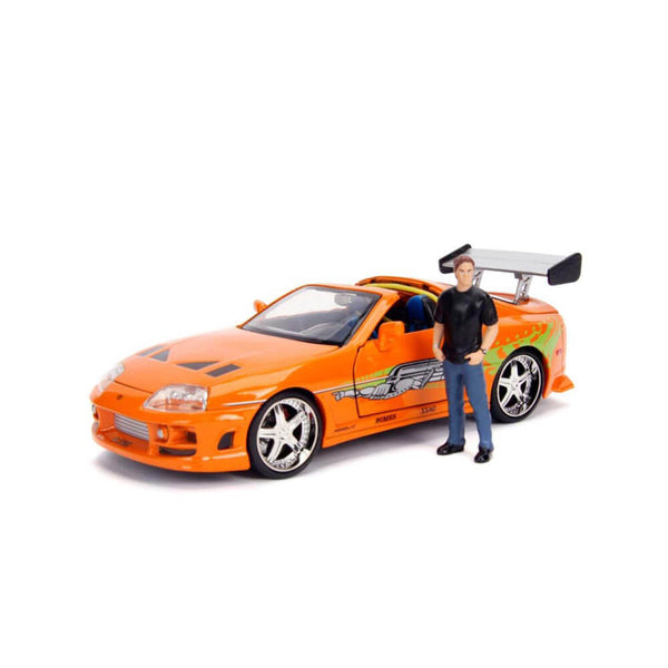 F&F Brian's Toyota Supra with Brian 1:24 Diecast Model Kit