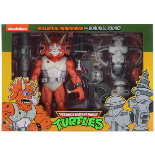 TMNT Triceraton & Rodney 7" Action Figure 3-pack