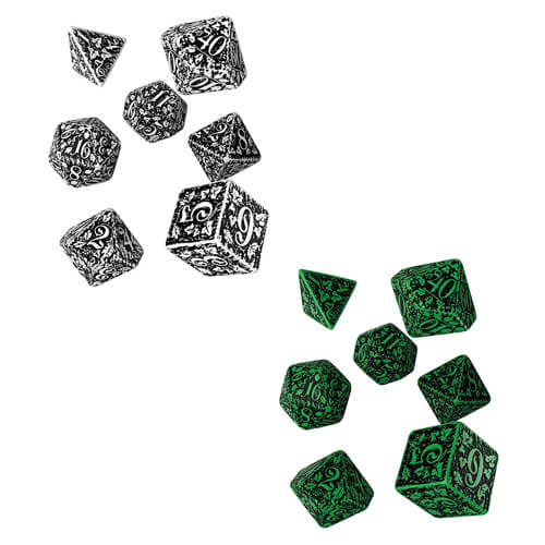 Q Workshop Forest 3D Dice Set of 7