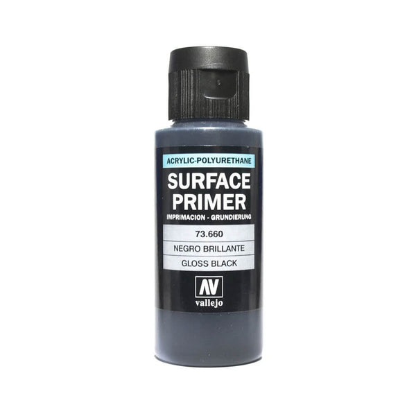 Vallejo Gloss Black Primer 60mL