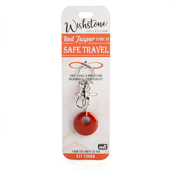 Wishstone Collection Red Jasper Key Charm